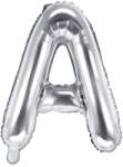 PartyDeco Balon folie Litera A , 35cm, argintiu (1 buc. ) (FB2M-A-018)