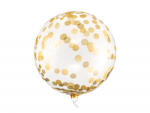 PartyDeco Balon Folie Orbz, Buline Aurii - 40 cm (ORB16-2-019)