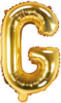 PartyDeco Balon folie Litera G , 35cm, auriu (1 buc. ) (FB2M-G-019)