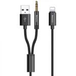  Cablu Adaptor Lightning la USB, Jack - Yesido (YAU18) - Black (KF234437)