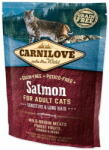 CARNILOVE Felnőtt macskák Sensitive és hosszú szőrű lazac 0, 4kg