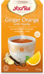 YOGI TEA bio tea narancsos gyömbér vaníliával 17x1, 8g 31 g - fittipanna