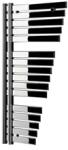 Lazzarini Randa design radiátor, egyenes, króm 590x1100 mm 387084 (387084)