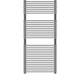 Lazzarini Ragusa design radiátor, egyenes, króm 500x1450 mm 383725 (383725)
