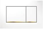 Geberit Sigma30 működtetőlap, 2 mennyiséges öblítéshez, fehér/aranyozott 115.883. KK. 1 (115.883.KK.1)