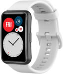 4wrist Curea din silicon pentru Huawei Watch FIT, FIT SE, FIT new - White