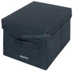 LEITZ Fabric doboz, szövet borítású, S méret (sötétszürke) (LEITZ_61460089) (LEITZ_61460089)