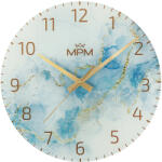 MPM-Quality Ceas de perete din sticlă Onyx E09.4375