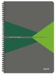 Leitz Office spirálfüzet, A4, vonalas, 90 lap, PP borító (szürke-zöld) (LEITZ_44960055) (LEITZ_44960055)