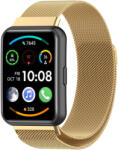 4wrist Brățară milaneză cu închidere magnetică pentru Huawei Watch FIT 2 - Gold