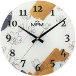 MPM-Quality Ceas de perete din sticlă Fiores E09.4377