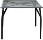 ROJAPLAST ZWMT-90 fém kerti asztal - fekete