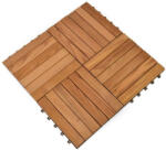 ROJAPLAST thermowood fa+műanyag padlóburkolat, 6db - barna