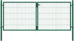 Classic kétszárnyú kapu egyrudas panelkitöltés zöld 75 cm x 300 cm (043351)