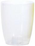 Prosperplast orchideakaspó alátéttel Coubi 13 cm átlátszó fehér (5901039100)
