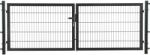  Kétszárnyú kapu Comfort egyrudas panelkitöltés antracit 200 cm x 300 cm (043469)