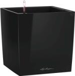 Lechuza Cube Premium kaspó 50 cm x 50 cm fekete magasfényű