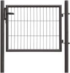  Egyszárnyú kapu hálós kerítéspanelhez antracit 75 cm x 100 cm (043346)