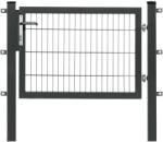 Floraworld egysz. kapu Premium kétr. hálós kerítésp. antracit 80 cm x 120 cm (043479)