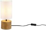Reality Woody asztali lámpa kerek 30 cm x 12 cm E14 fehér max 40W