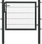 Floraworld egysz. kapu Premium kétr. hálós kerítésp. antracit 100 cm x 120 cm (043480)