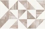 Bella Triangle rektifikált matt famintázatú dekor csempe 25 cm x 40 cm