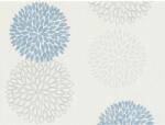  A. S. Création Blooming fátyoltapéta 37264-2 szürke-kék virág mintás (43457)