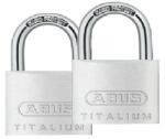 Abus Lakat azonos zárral 727TI / 30 Twins TITALIUM 2 db