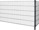  Kétrudas hálós kerítéspanel fém 83 cm x 201 cm antracit (041021)