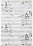 Gardinia pliszé madárbirs levelek 90 cm x 130 cm fehér