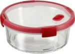 Keter Smart Cook kerek üveg ételtartó 1, 2 l átlátszó / piros (235708)
