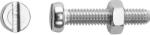 LUX-TOOLS LUX hengeres fejű menetes csavar M5 x 12 mm rozsdamentes acél hornyolt 8 dar (475628)