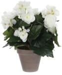 Mica Decorations Műnövény begónia fehér cserépátmérő 11, 5 cm magasság 30 cm átmérő 25 cm (977508)