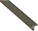 Arcansas T fugaprofil eloxált alumínium rézszínű szálcsiszolt, 9 mm x 0, 9 m (063A4/99S)