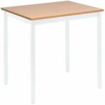 Manutan Többfunkciós asztal Manutan Expert, 70 x 60 cm, tölgyfa mintával, fehér alappal