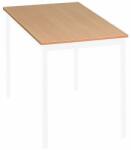 Manutan Többfunkciós asztal Manutan Expert, 120 x 60 cm, tölgyfa mintával, fehér alappal