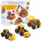 Inlea4Fun Set vehicule solare de construcții - excavator, betonieră, buldozer - Inlea4Fun SOLAR ENGINEERING VEHICLE (RA-ZKP.2057D)