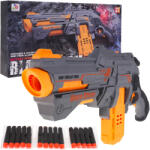 Inlea4Fun Pistol pentru copii cu cartușe de spumă - Inlea4Fun BLAZE STORM - gri/portocaliu (RA-ZMI.ZC7135)