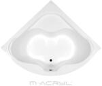 M-Acryl Samanta akril szimmetrikus sarok fürdőkád tartóláb szettel - 140 x 140 cm (12024)