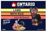 ONTARIO húsos tálca Lamb with Rice - 6 x 320g