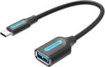 Vention Cablu USB-C 3.1 mascul la USB-A mama OTG Vention CCVBB 0, 15 m, negru, PVC (056487)