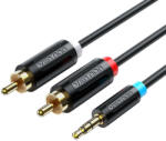 Vention Cablu adaptor 3.5mm tata la 2x RCA tata 10m Vention BCLBL negru (056204)