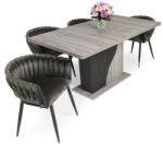  Deluxe szék Alíz asztallal - 4 személyes étkezőgarnitúra
