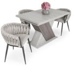  Deluxe szék Diana asztallal - 3 személyes étkezőgarnitúra
