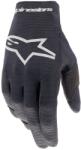 Alpinestars Mănuși de motocross Alpinestars Radar pentru copii, negru-argintiu (AIM175-0031)