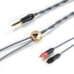 DD HIFI BC150B - Cablu pentru căști cu simetrie de argint, cu conector Pentaconn de 4, 4 mm. - 145cm - 2-Pin (DDHIFI-BC150B-2P-145)
