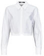 KARL LAGERFELD Ingek / Blúzok crop poplin shirt Fehér DE 40