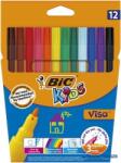 BIC Filctoll készlet, BIC KIDS "Visa", 12 különböző szín (BC888695) - kecskemetirodaszer