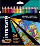 BIC Színes ceruza készlet, háromszögletű, BIC "Intensity Up", 24 különböző szín (BC9641482) - kecskemetirodaszer