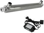 FILTRO Sterilizator UV 25W, PureTECH UVC25A, debit 1.5 m3/h, conexiune 1/2", pachet complet cu sursa, lampa si carcasa (PTS-UVC25A) Filtru de apa bucatarie si accesorii